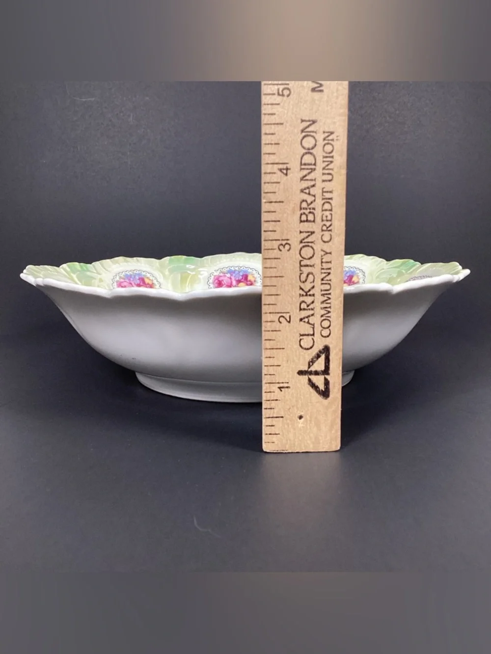 Vintage German Lusterware Porcelain Decorative Bowl